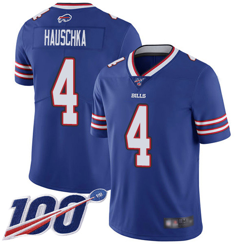 Men Buffalo Bills #4 Stephen Hauschka Royal Blue Team Color Vapor Untouchable Limited Player 100th Season NFL Jersey->buffalo bills->NFL Jersey